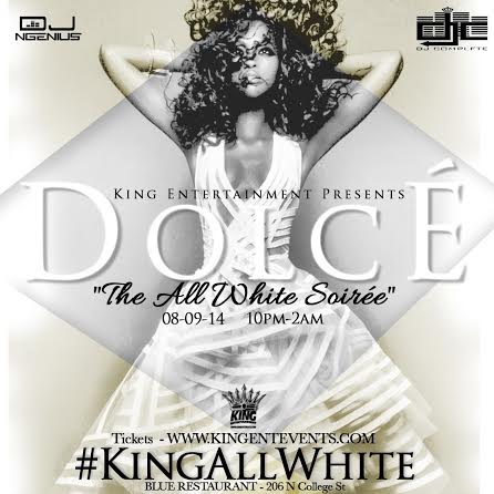 Dolce “The All White Soiree” @ Blue Restaurant 8/9